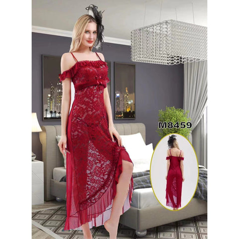 Women Lingerie Sleepwear Long Nightgown